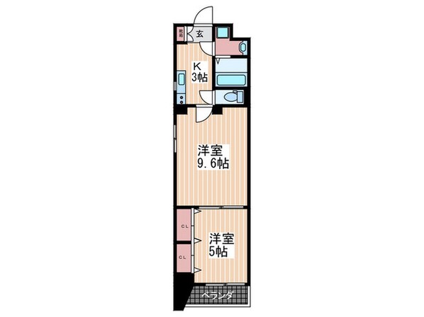 ＬＩＦＥＭＥＮＴ_Ｋ段原の物件間取画像